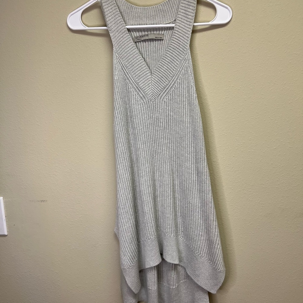 All Saint XS  beige color sleeveless sweater
